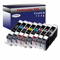 Lot de 8 Cartouches compatibles Canon CLI42 - T3AZUR Lot de 8 Cartouches compatibles pour Canon CLI42 - T3AZUR