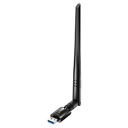 Cudy WU1400 Adaptateur réseau USB 3.0 AC1300 Wi-Fi double bande - Jusqu'à 867 Mbps en 5 GHz - Antenne à gain élevé