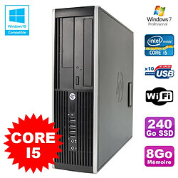 PC HP Elite 8200 SFF Intel Core I5 3.1GHz 8Go Disque 240Go SSD DVD WIFI W7 - Occasion