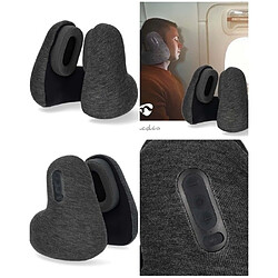 NEDIS Ecouteurs BLUETOOTH intégrés DANS Coussin de VOYAGE Cervical Essentiel Microphone intégré Control de pression Su