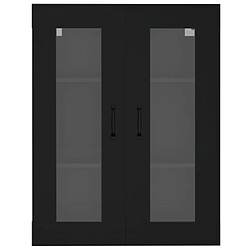 Avis Maison Chic Armoire murale suspendue,Meuble de Rangement pour salon,cuisine Noir 69,5x34x90 cm -MN35028