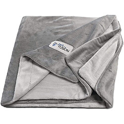 PetFusion Couverture Moyenne pour Chien Premium (112x86 CM). Peluche Micro réversible Gris. [100% Polyester Doux]