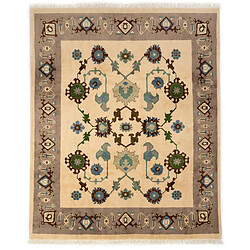 Vidal Tapis de laine 304x243 blanc crème Tabriz