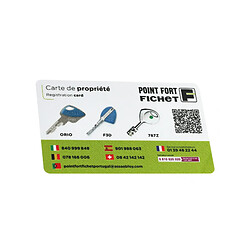 Fichet Cylindre monobloc à lanterne à clé F3D