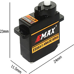 Avis EMax ES08A II 8.6g Servo analogique à engrenages en plastique avec kit de support de bras 15T pour pièces de rechange axiales SCX24 RC