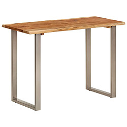 vidaXL Table à dîner 110x50x76 cm Bois d'acacia solide