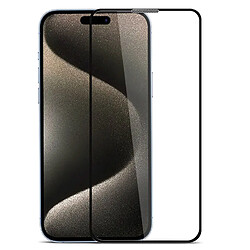 Evelatus Full Cover 2.5D Glass pour Apple iPhone 15 Pro Max Antistatique / Colle Japon Noir