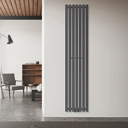 LuxeBath Stella Radiateur design Paneel Radiator Radiator Anthracite 37x180cm 