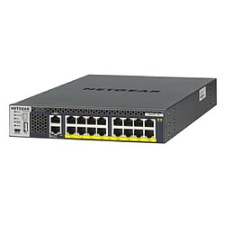 NETGEAR M4300-16X Géré L3 10G Ethernet (100/1000/10000) Connexion Ethernet, supportant l'alimentation via ce port (PoE) 1U Noir