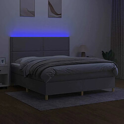 Acheter Sommier à lattes,Cadre à lattes de lit pour Adulte matelas et LED Gris clair 160x200 cm -MN36382