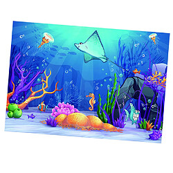 Acheter Affiche de fond d'aquarium en PVC Fish Tank Undersea Coral u0026 Fish Backdrop S