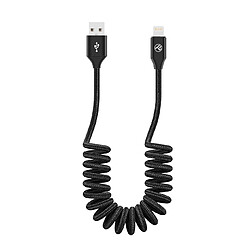 Tellur Câble de données extensible USB vers Lightning, 3A, 1,8 m, noir