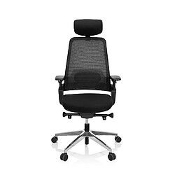 Chaise de bureau / Fauteuil pivotant BRACIO Tissu noir hjh OFFICE 