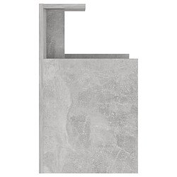 Acheter vidaXL Tables de chevet 2 pcs Gris béton 40x35x60 cm Aggloméré