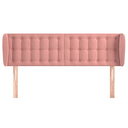 Avis Maison Chic Tête de lit scandinave avec oreilles,meuble de chambre Rose 147x23x78/88 cm Velours -MN36098