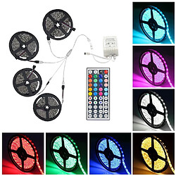 20M 5050 RGB 600-LED Strip Ruban Flexible Ruban Lumières Non Étanche DC 12V avec 44 KEY IR Remote Controller Kit