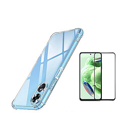 Kit Étui SuperProtectAnti-Shock + Film Verre Trempé de la Étui Complète 5D Phonecare pour Oppo A58 4G - Transparent 