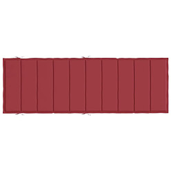 Maison Chic Coussin Confort | pouf | Coussin de chaise longue rouge bordeaux 186x58x3cm tissu oxford -GKD48600 pas cher