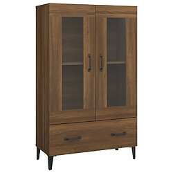 vidaXL Buffet Chêne marron 70x31x115 cm Bois d'ingénierie