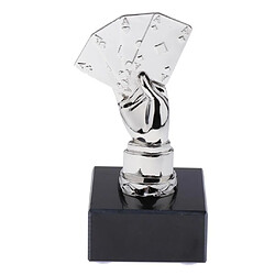 Alloy Poker Finger Trophy Gagnant du prix du jeu de tournoi de casino Argent