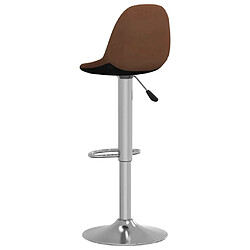 Acheter vidaXL Tabourets de bar lot de 2 marron tissu