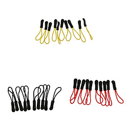 30x Zip Puller Zipper Pull Cordon de Fixation Curseur pour Veste Sac À Dos 3 Couleurs Fixateur Tirette de fermeture éclair bricolage