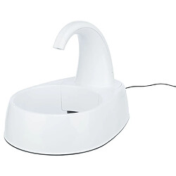 TRIXIE Fontaine à boire pour animaux de compagnie Curved Stream Blanc