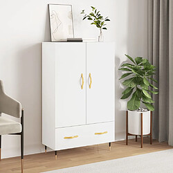 Maison Chic Buffet,Meuble de Rangement,commode pour salon,Cuisine blanc 69,5x31x115 cm bois d'ingénierie -MN65729