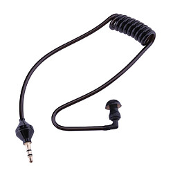 GUPBOO Écouteurs intra-auriculaires de 3,5 mm Bouclier anti-rayonnement Tube d'air d'écoute Câbles enroulés stéréo Casque mono