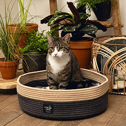 Beeztees Lit pour chat Minus One Xana 45x14 cm Gris et marron 