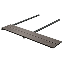 Avis vidaXL Panneaux de terrasse creux WPC 10 m² 2,2 m Marron foncé