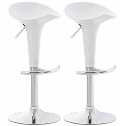 Non Lot de 2 tabourets de bar Saddle 