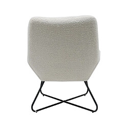 Avis PRO LIVING Fauteuil Bouclette blanc