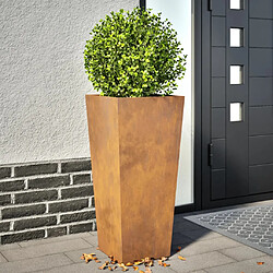 vidaXL Jardinières 2 pcs 35x35x75 cm acier corten 