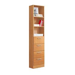 Pegane Etagère coloris Merisier - longueur 42 x profondeur 35 x hauteur 186 cm 