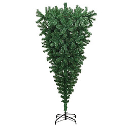 vidaXL Sapin de Noël artificiel renversé avec support Vert 240 cm