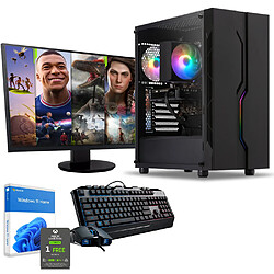 Sedatech Pack PC Gamer • Intel i5-9600KF • RTX3050 • 16Go RAM • 480Go SSD • Windows 11 • Moniteur 24"