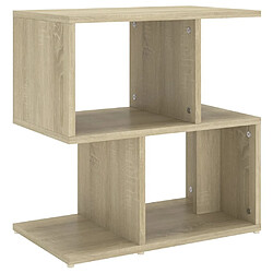 Maison Chic Table de chevet Table de Nuit Meuble de Rangement Chêne sonoma 50x30x51,5 cm Aggloméré