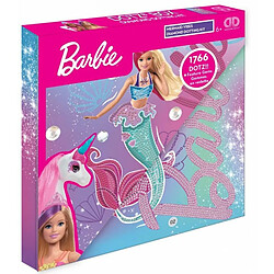 DIAMOND DOTZ DBX 095 ? Kit de peinture diamant 5D original DOTZ Box Barbie Mermaid Vibes, kit créatif avec pierres de mosaïque diamant scintillantes, env 28 x 28 cm, kit de bricolage complet pour 