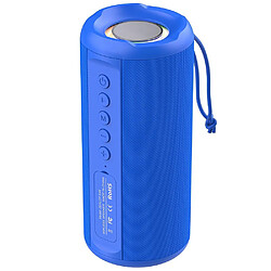 Yonis Enceinte Bluetooth Lumineuse Autonomie 8H Son HD Enceinte Bluetooth Portable Sans Fil Lumineuse Autonomie 6-8H Version 5.0 2000mAh Bleu YONIS