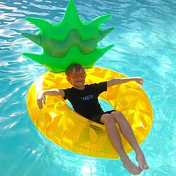 BESTA Bouée Piscine Ananas, Flotteur Gonflable Piscine, Grand Gonflable Jouets Flotteur de Plage Ocean, Fauteuil Piscine de Natation pour Adultes Enfants, Matelas Pneumatique Piscine