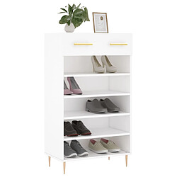 Avis Maison Chic Armoire à Chaussures,Meuble de Rangement à Chaussures blanc 60x35x105 cm bois d'ingénierie -MN36954