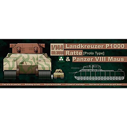 Takom Maquette Véhicule Landkreuzer P1000 Ratte & Panzer Viii Maus