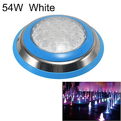 Wewoo Lumière sous-marine de paysage de de piscine murale en acier inoxydable 54W LED blanche 