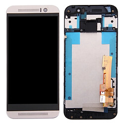 Wewoo Pour HTC One M9 LCD or et argent écran + tactile Digitizer Assemblée avec cadre sur pièce détachée 