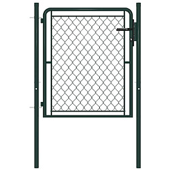 vidaXL Portillon Acier 100 x 75 cm Vert