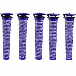 Qumox 5PCS Remplacement Pre-Moteur Filtre Lavables pour Dyson V6 V7 V8 DC58 DC59 DC61 DC62 DY-965661-01