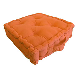 Jardindeco Coussin de sol en coton 40 cm orange.