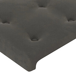 Avis vidaXL Têtes de lit 2 pcs Gris foncé 72x5x78/88 cm Velours