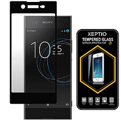 Sony Xperia XA1 ULTRA 4G : Protection d'écran FULL COVER NOIR en verre trempé - Tempered glass Screen protector 9H premium / Films vitre Protecteur d'écran Sony Xperia XA1 ULTRA smartphone 2017/2018 - Version intégrale avec accessoires XEPTIO 